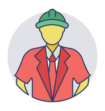  Mühendis vektör simgesi