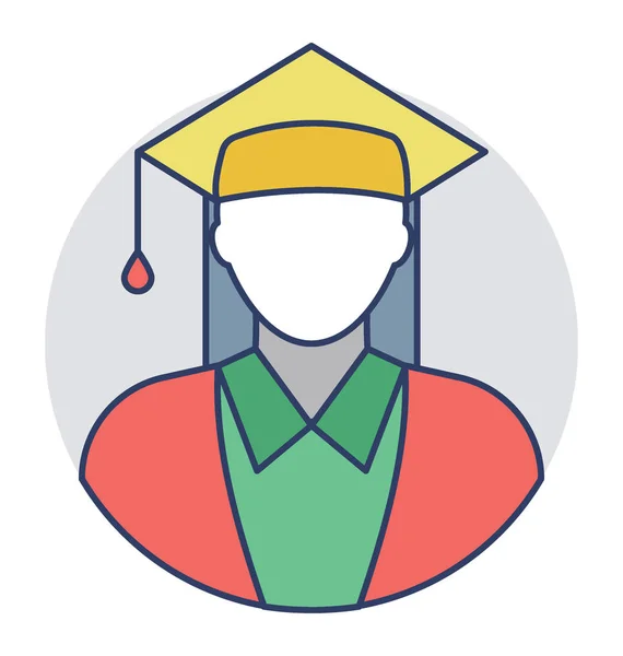 Graduate Vector Icon — Stock Vector