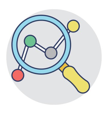  Grafik arama vektör simgesi