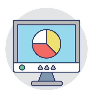  istatistik vektör simgesi
