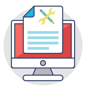  İçerik yönetimi vektör simgesi