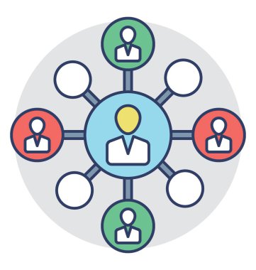  affiliate pazarlama vektör simgesi