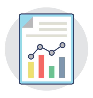  Pazar Analytics vektör simgesi