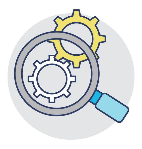 Search Settings Vector Icon — Stock Vector