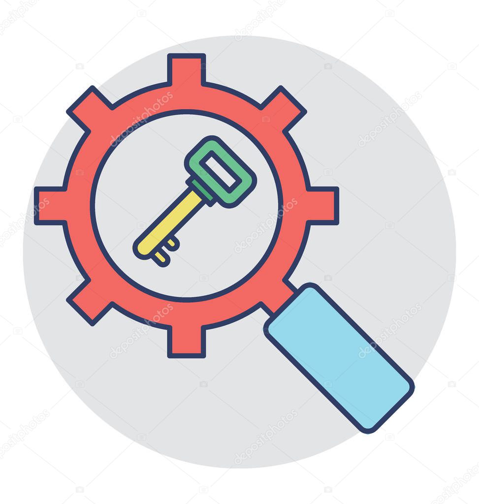  Keyword Research Vector Icon