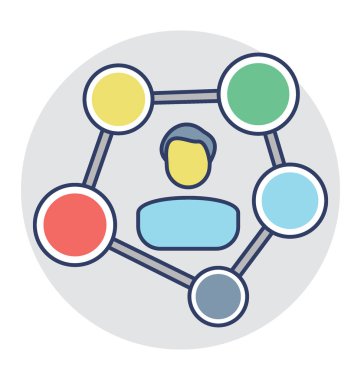  affiliate pazarlama vektör simgesi