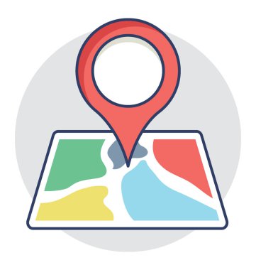  Konum pin vektör simgesi