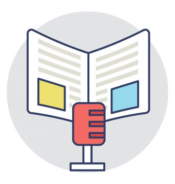  Basın açıklaması vektör simgesi