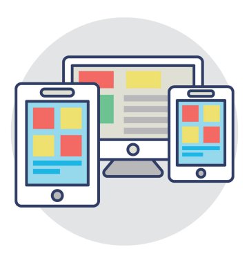  Duyarlı tasarım vektör simgesi