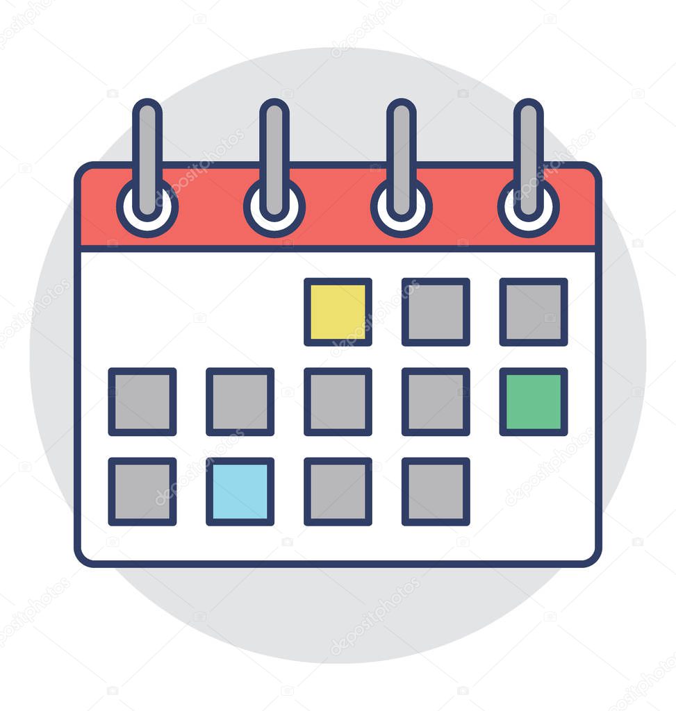  Calendar Vector Icon