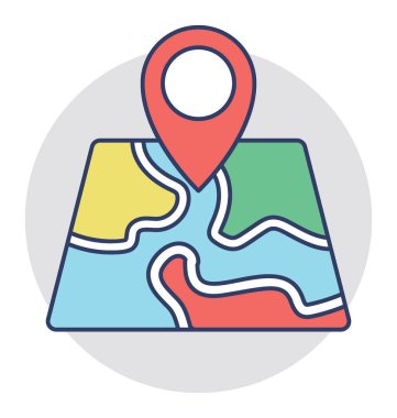  Harita Bulucu vektör simgesi