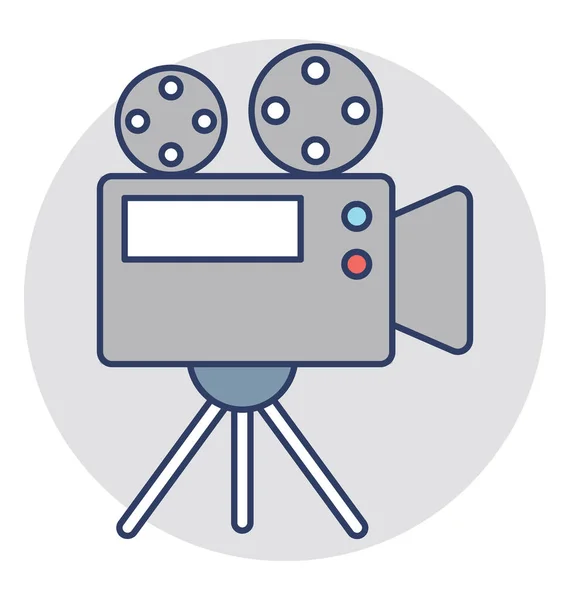 Videocamera vector pictogram — Stockvector