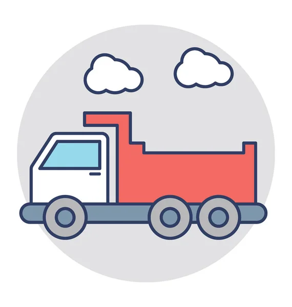 Icône vectorielle camion Dump — Image vectorielle