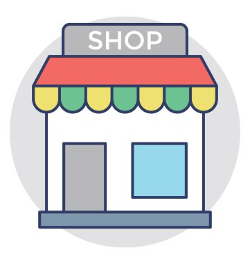  Mağaza vektör simgesi