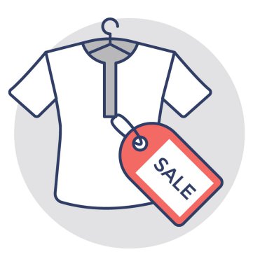  Giyim satış vektör simgesi
