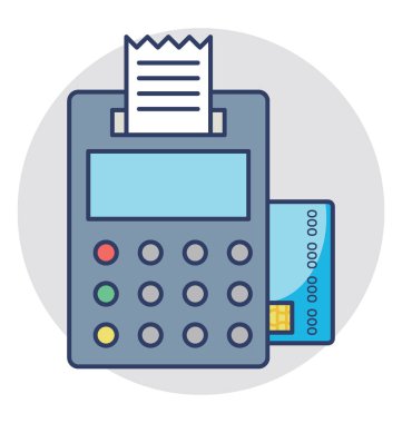  Kartı Terminal vektör simgesi