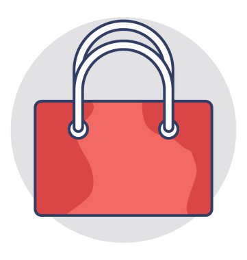  alışveriş poşeti vektör simgesi