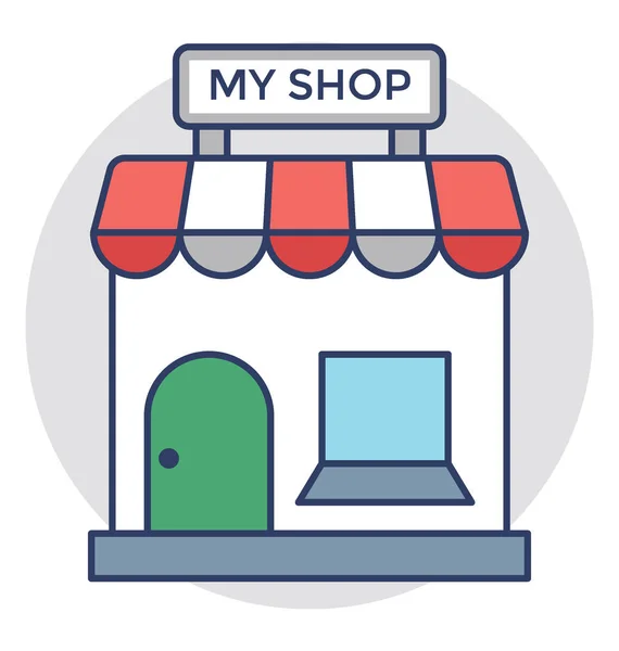 My Shop Vector Icon — Stock Vector