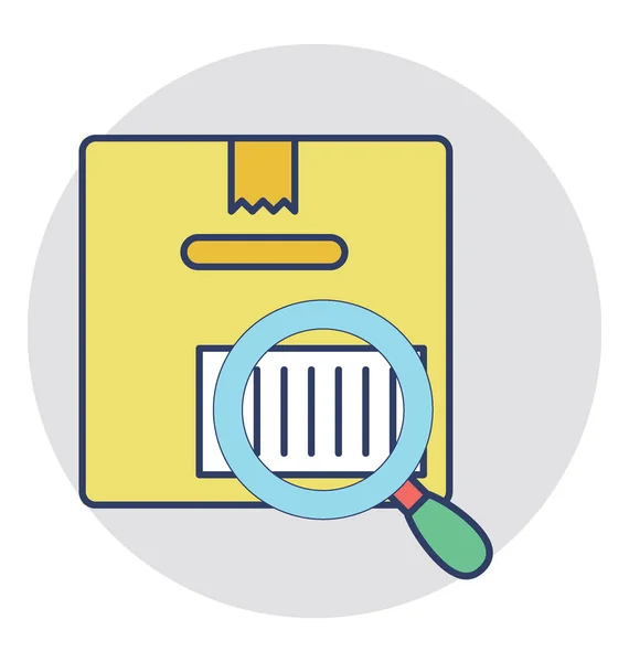 Package Tracking Vector Icon — Stock Vector