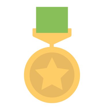  Askeri madalya vektör simgesi