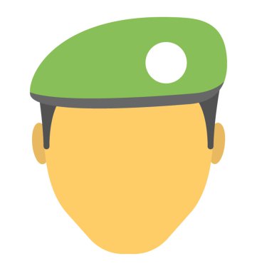  Güvenlik görevlisi vektör simgesi