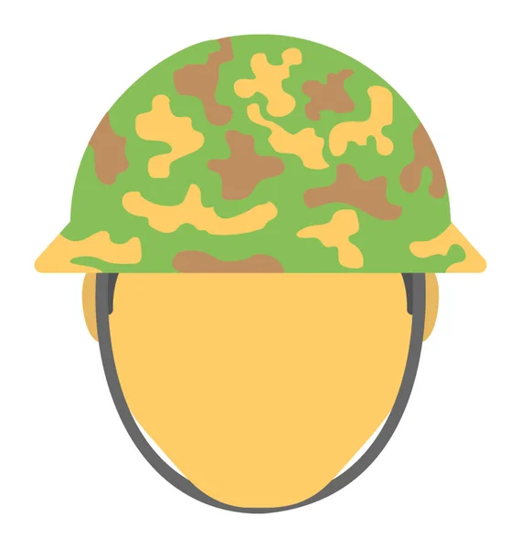 Ikone des bewaffneten Soldaten — Stockvektor