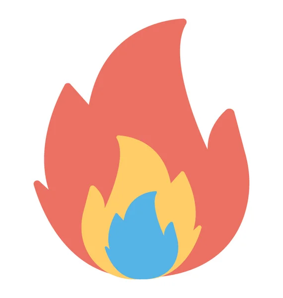 Icono vector de fuego — Vector de stock