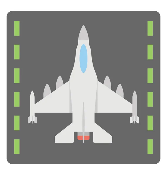 Base aérea militar Vector Icono — Vector de stock