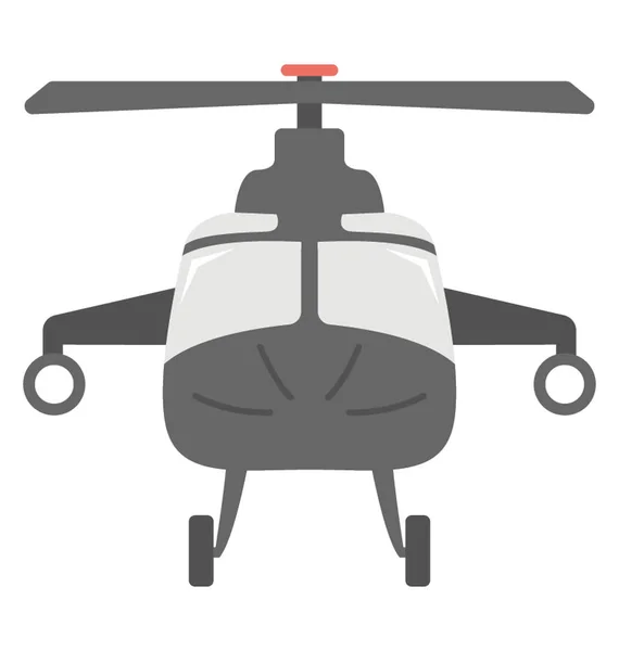 Icône vectorielle d'hélicoptère militaire — Image vectorielle