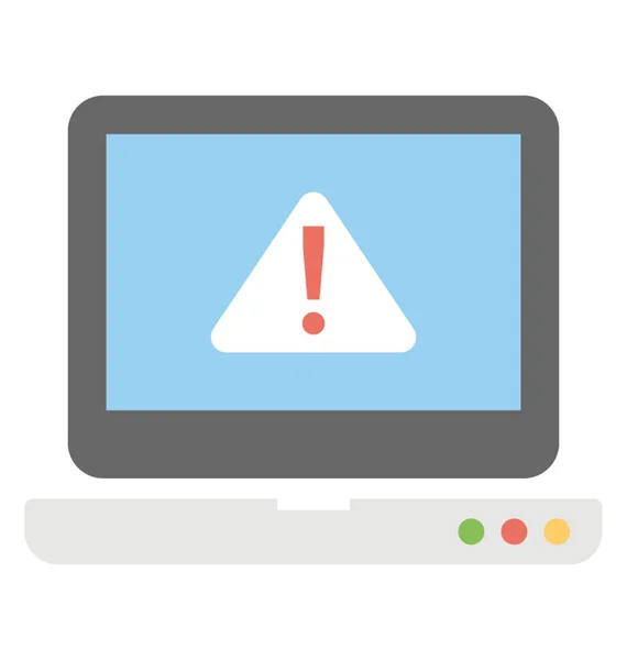 Virus Alert Vector Icon — Stock Vector