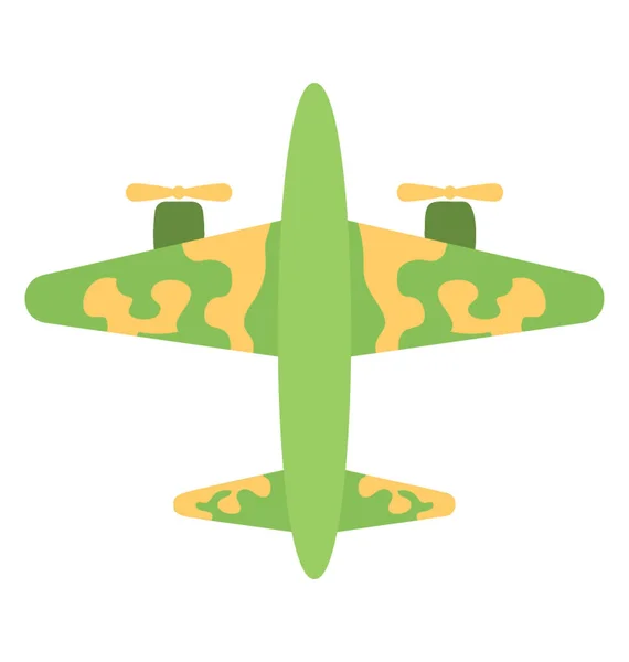 Askeri Jet uçak vektör simgesi — Stok Vektör