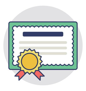  Ruhsat vektör simgesi