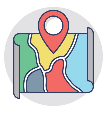  Harita Bulucu vektör simgesi