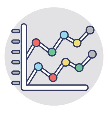 Karşılaştırma grafik vektör simgesi