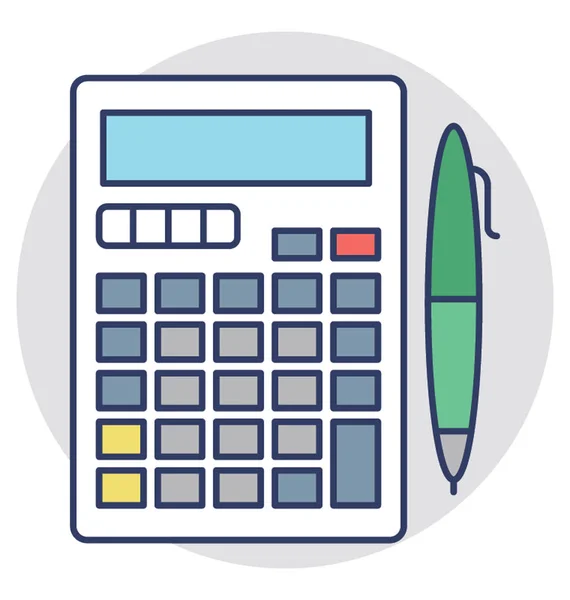 Icona del vettore calcolatore — Vettoriale Stock