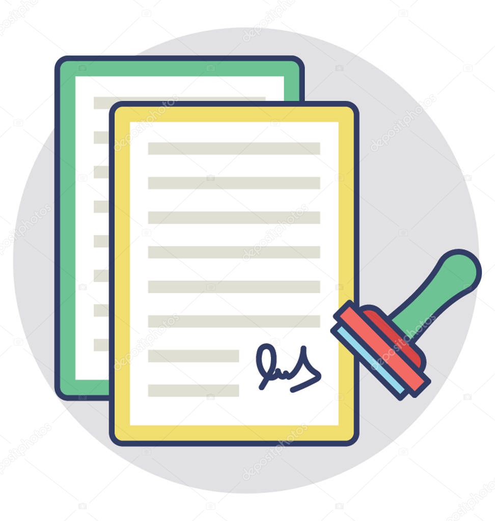  Legal Document Vector Icon