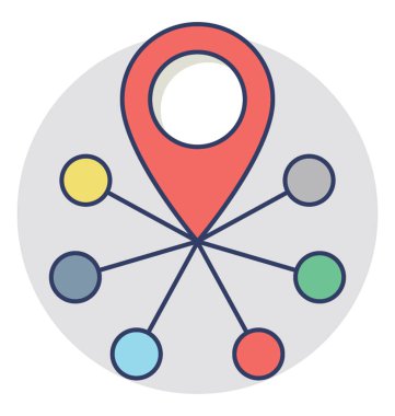  Dağıtım vektör simgesi