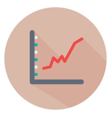  Çizgi grafik vektör simgesi