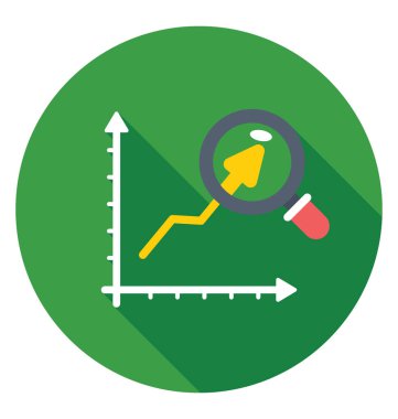  Grafik analiz vektör simgesi