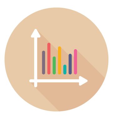  çubuk grafik vektör simgesi