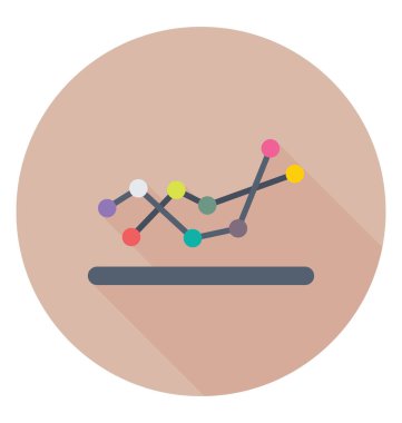  Eğilimleri grafik vektör simgesi