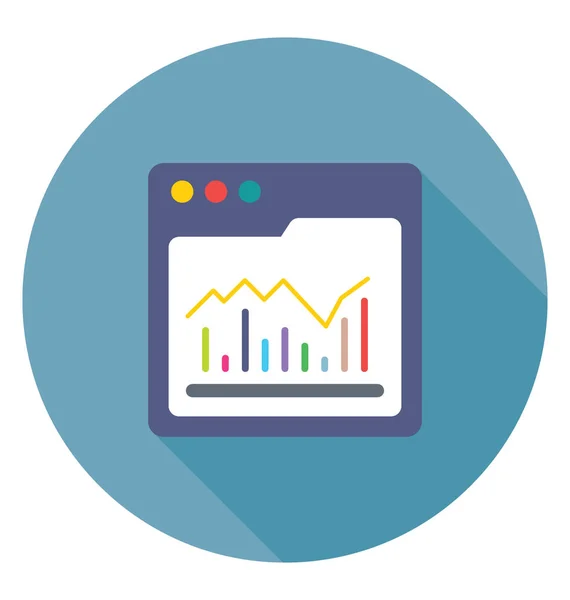 Web Analytics wektor ikona — Wektor stockowy
