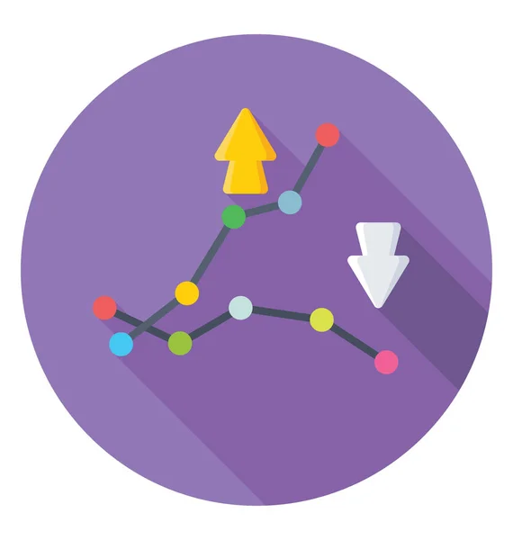 Vinst och förlust Diagram vektor symbol — Stock vektor