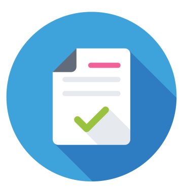  Dosya kabul edilen vektör simgesi