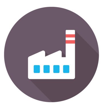  elektrik santrali vektör simgesi