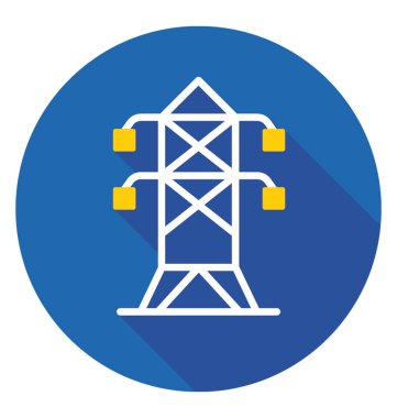  Elektrik Kulesi vektör simgesi 
