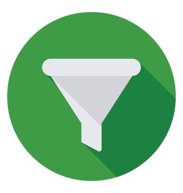  Filtre huni vektör simgesi