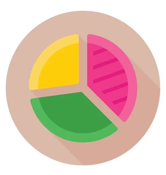 Gráfico circular icono de vector — Archivo Imágenes Vectoriales