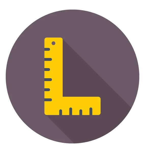 Architectural Ruler Vector Icon — Stock Vector