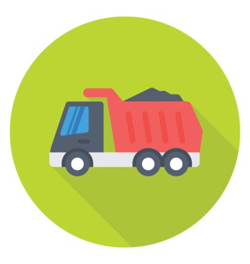  Kamyon vektör simgesini boşalt